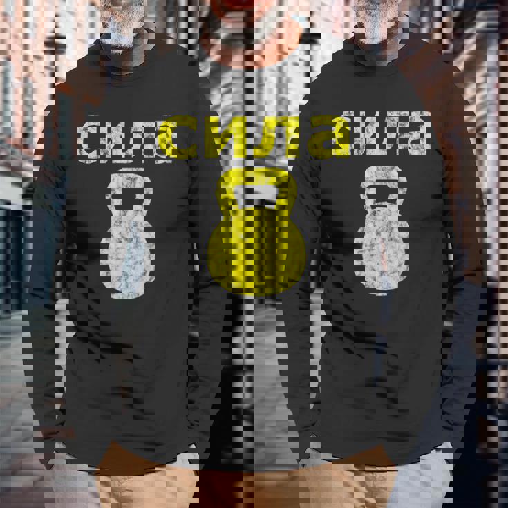 Russiantrength ケトルベル 筋力ワークアウトエクササイズ 長袖Tシャツ 高齢者への贈り物