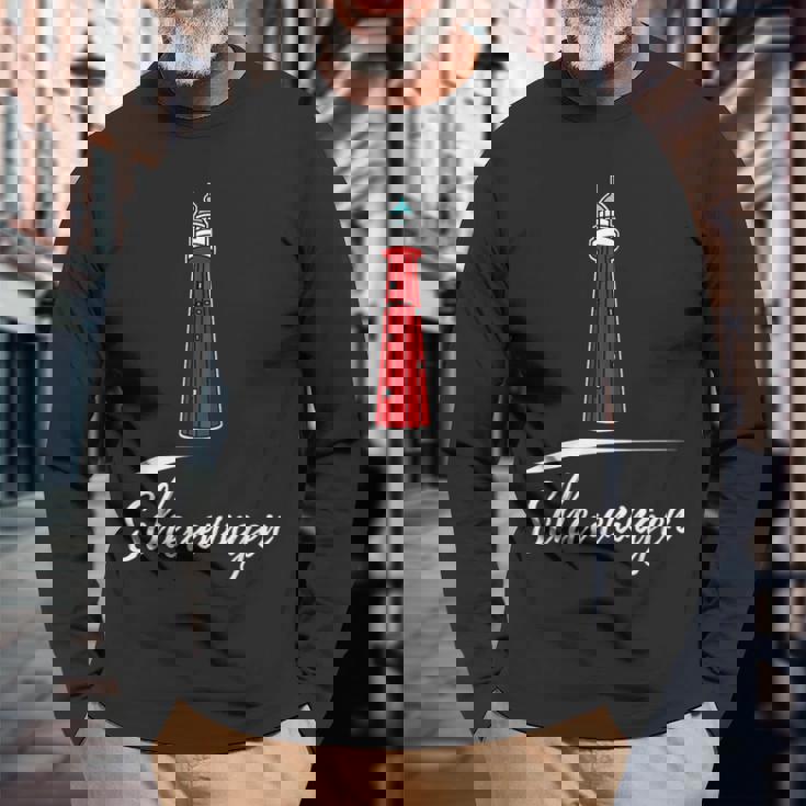 Scheveningen Lighthouse 長袖Tシャツ 高齢者への贈り物