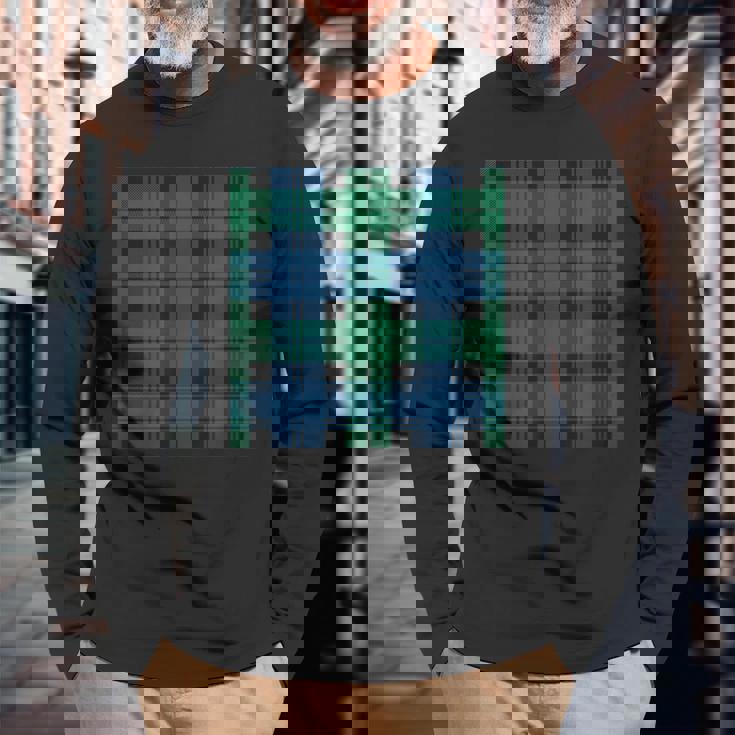 Scottish Watch Historic Tartan 長袖Tシャツ 高齢者への贈り物