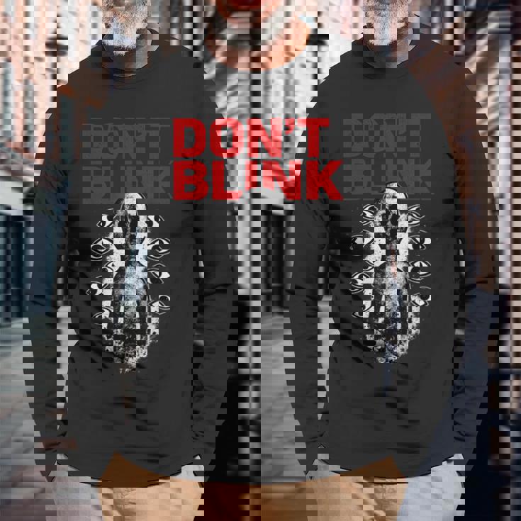 Scp-173 – Don't Blink 長袖Tシャツ 高齢者への贈り物