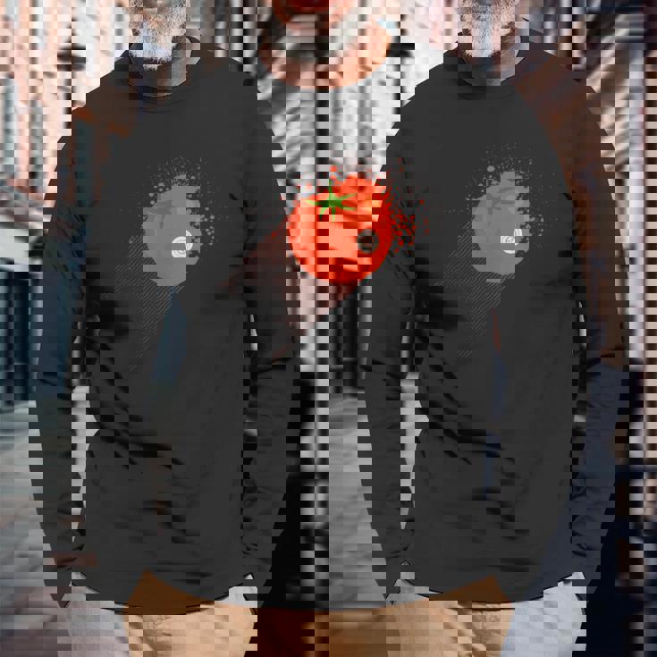 Scp-504 クリティカルトマトcp 長袖Tシャツ 高齢者への贈り物