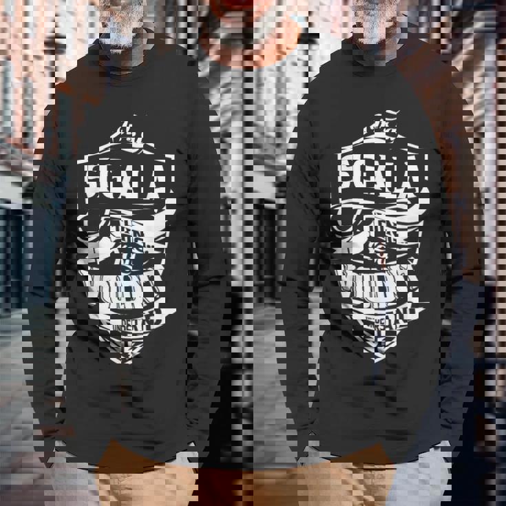 Sigala Thingです。 長袖Tシャツ 高齢者への贈り物