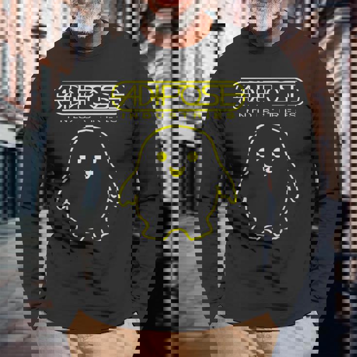 Spacetime-Tour Adipose アイコニックなscifiアドベンチャーファン 長袖Tシャツ 高齢者への贈り物