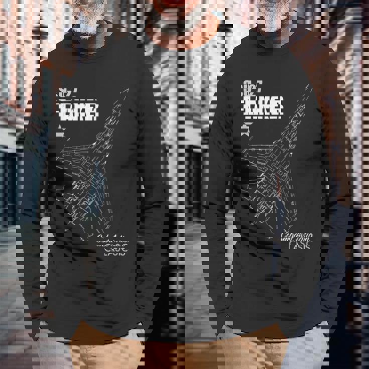 Su-27 フランカー 長袖Tシャツ 高齢者への贈り物