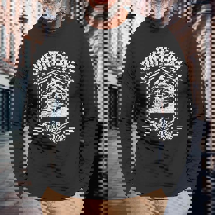 Sunnyvale トレーラーパーク 長袖Tシャツ 高齢者への贈り物