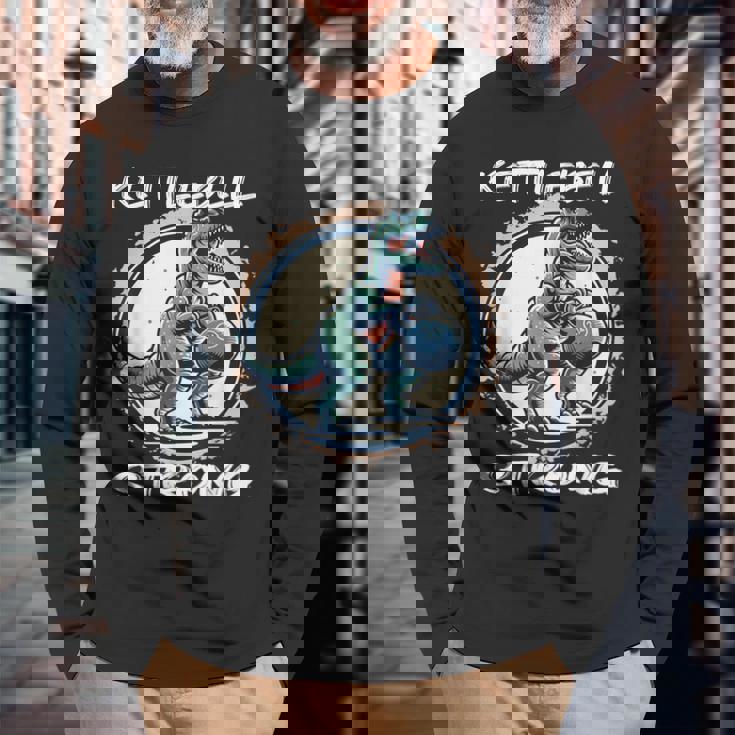 T-Rex ケトルベル ワークアウト バーピー トレーニング ケトルベル 長袖Tシャツ 高齢者への贈り物