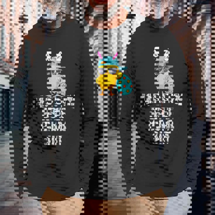 This Is My Easter パジャマシャツ 大人用 キッズ おもしろtシャツ 長袖Tシャツ 高齢者への贈り物