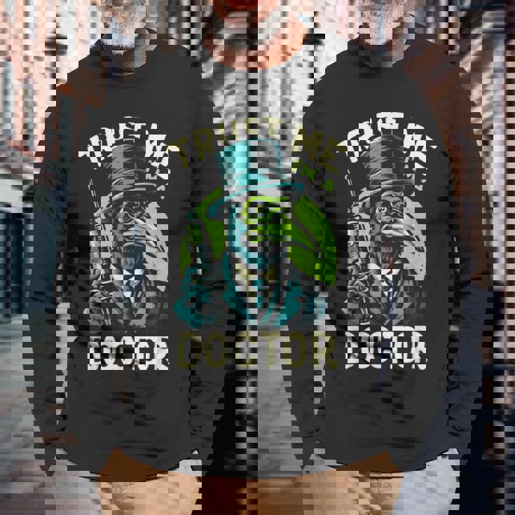 Trust Me I'm A Doctor Plague エモ スチームパンク ゴス ヒップスター 長袖Tシャツ 高齢者への贈り物