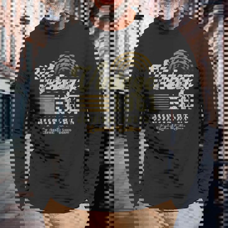 Vintage 1961 オリジナルパーツ 65歳の誕生日 長袖Tシャツ 高齢者への贈り物