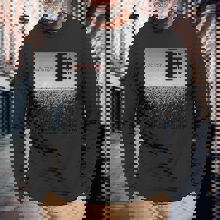 Weirdcore Aesthetictrangecore不気味なシャドウドリームコア 長袖Tシャツ 高齢者への贈り物