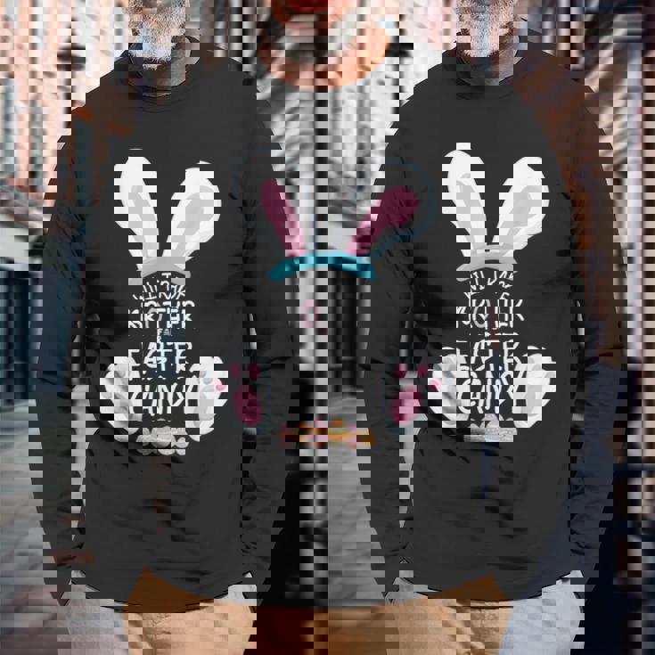 Will Trade Brother For Easter キャンディシャツ バニー 面白いイースター 長袖Tシャツ 高齢者への贈り物