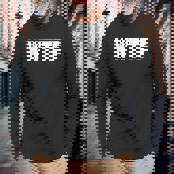 Wtf 長袖Tシャツ 高齢者への贈り物