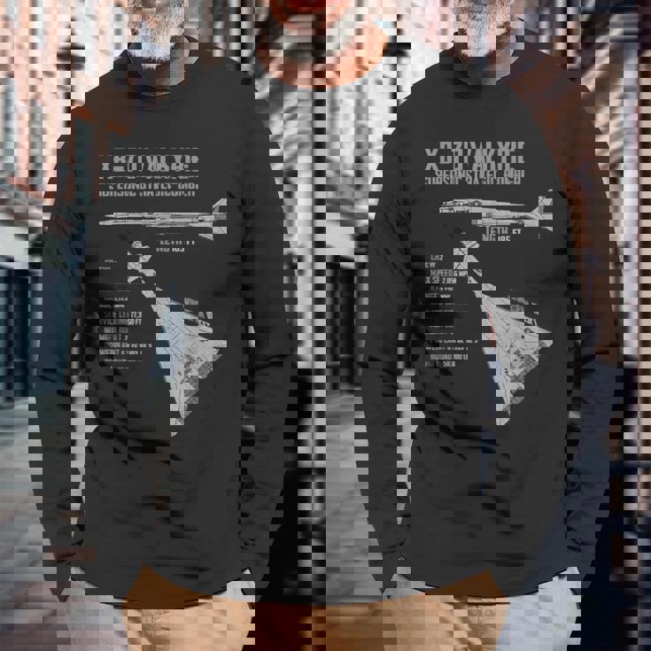 Xb-70 ヴァルキリー 長袖Tシャツ 高齢者への贈り物