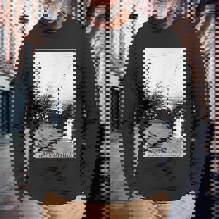 Yokohama Yamashita Pier 1966年3月 モノクローム写真 長袖Tシャツ 高齢者への贈り物