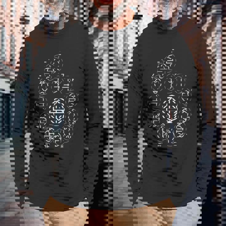 【カタカムナ 第3首】神代文字 スピリチュアル 言霊 癒し ヒーリング 面白い おもしろ お守り 開運 古代 文字 長袖Tシャツ 高齢者への贈り物