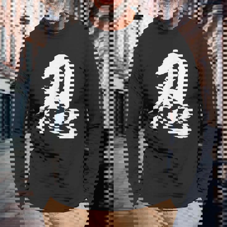 【忍】一文字 漢字 日本語 毛筆 書道 筆文字 言葉 和柄 日本 かっこいい お土産 海外 おもしろ 面白い 文字入り 長袖Tシャツ 高齢者への贈り物