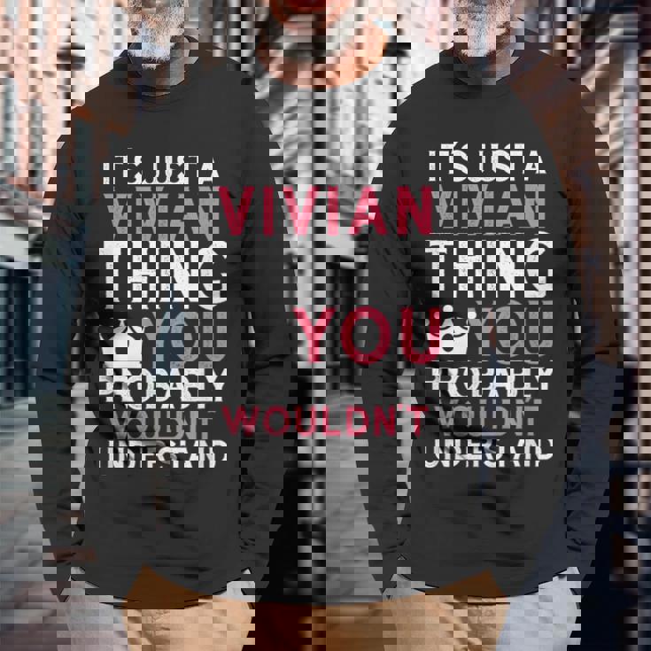 おそらく理解できないビビアンのものです 長袖Tシャツ 高齢者への贈り物