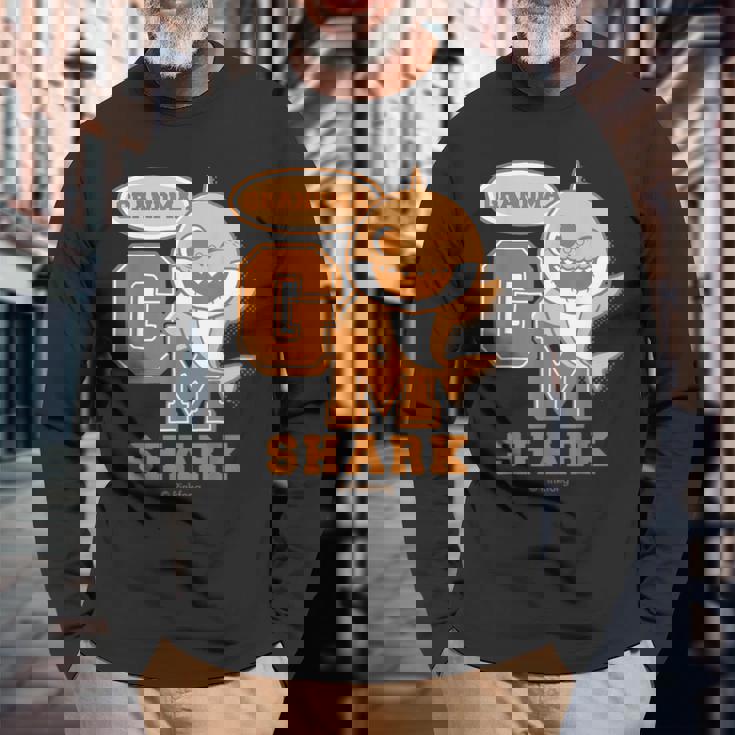 おばちゃんシャーク・レトロ・ベイシャーク・メゾーとサゾくプレゼント・キッズ・メンズ・ウーマンズ 長袖Tシャツ 高齢者への贈り物