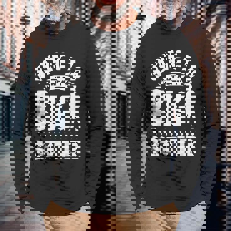 お兄さんになるつもり 長袖Tシャツ 高齢者への贈り物