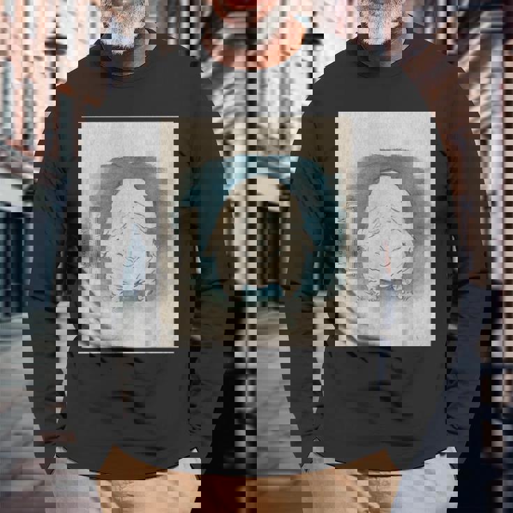 ぬっぺふほふ【日本の妖怪シリーズ】 長袖Tシャツ 高齢者への贈り物