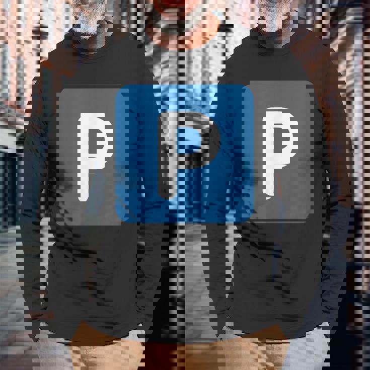 ぷしん P 長袖Tシャツ 高齢者への贈り物