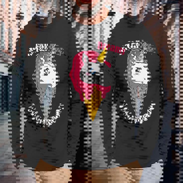 アイスクリーム 夢 ユニコーン ビームス スイーツ マジカル トリート 長袖tシャツ 長袖Tシャツ 高齢者への贈り物