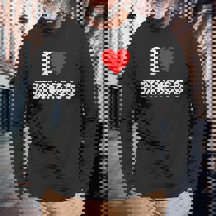 アイラブビンゴ アウトフィットビンゴ 長袖Tシャツ 高齢者への贈り物