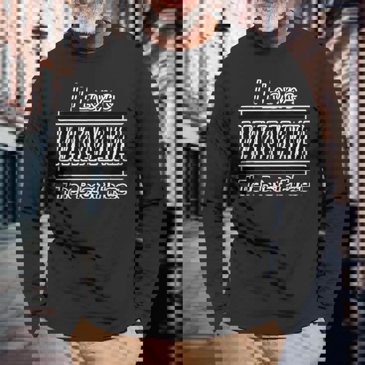 アイラブ・Wakayama 和歌山（I Love）Jimo-T【47都道府県】ジモティ お土産 面白い 長袖Tシャツ 高齢者への贈り物