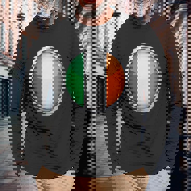 アイルランド語のためのアイルランドの旗 アイルランドの旗のデザイン アイルランドの旗 長袖Tシャツ 高齢者への贈り物