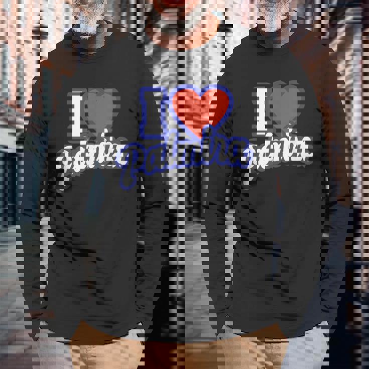 アイ・ラブ・パルミラ 長袖Tシャツ 高齢者への贈り物