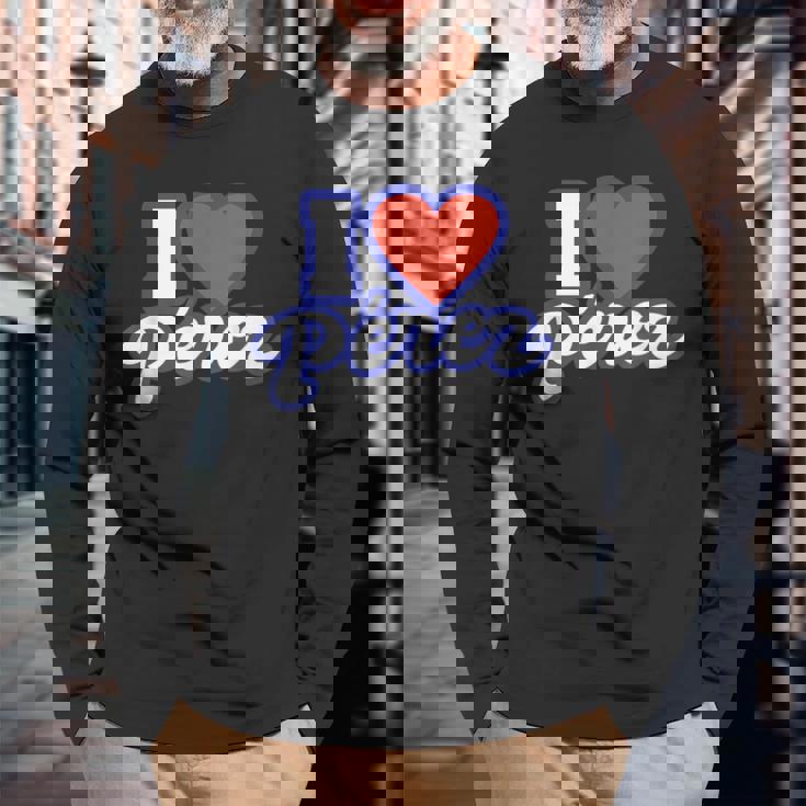 アイ・ラブ・ペレス 長袖Tシャツ 高齢者への贈り物