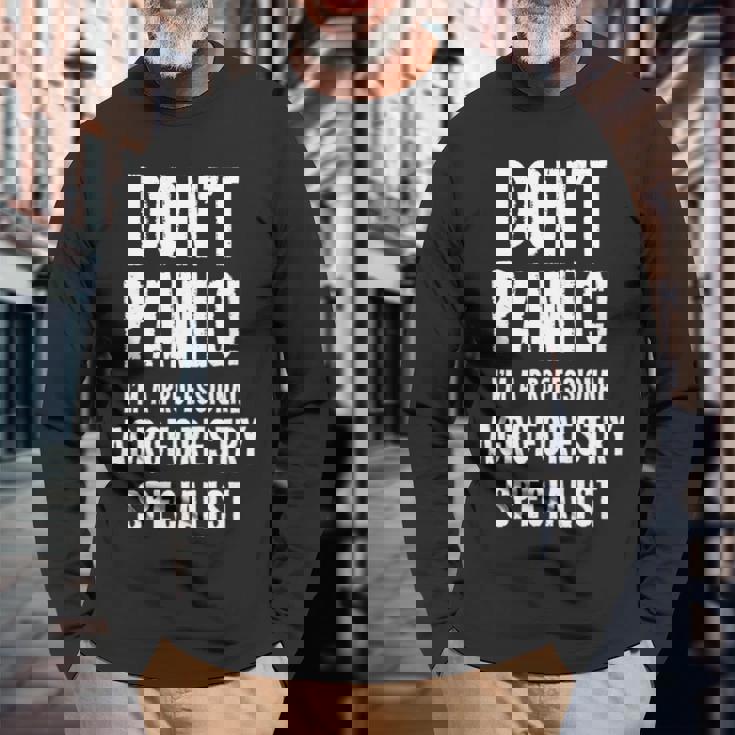 アグロフォレストリースペシャリスト 長袖tシャツ 長袖Tシャツ 高齢者への贈り物