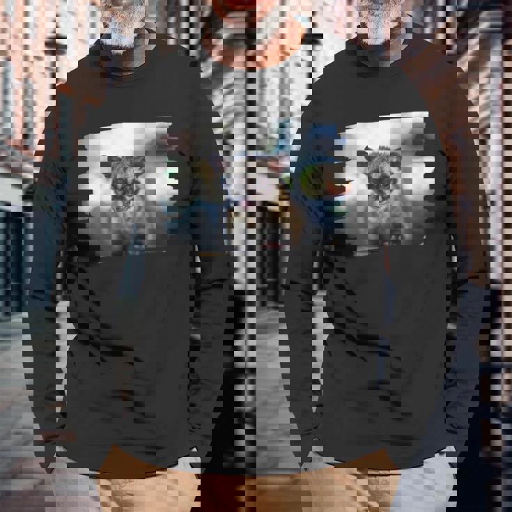 アジアパームシベット パラドクスルス ヘルマプロディタス 長袖Tシャツ 高齢者への贈り物