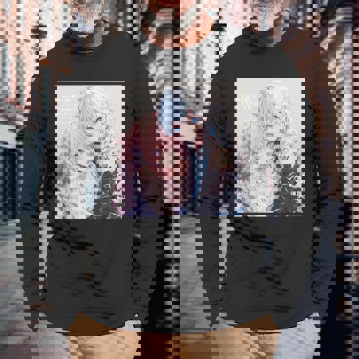 アニメ少女 姉オタク 長袖tシャツ 長袖Tシャツ 高齢者への贈り物