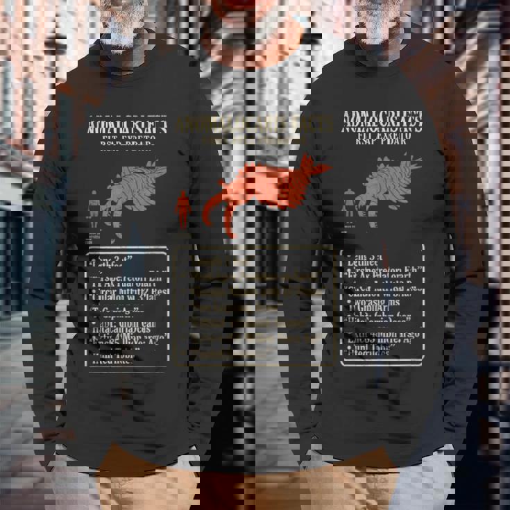 アノマロカリス 事実 最初の頂点捕食者 カンブリア紀 古生物 化石 科学 学習 進化 歴史 海洋 比較 長袖Tシャツ 高齢者への贈り物