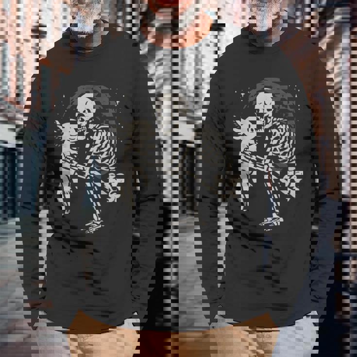 アホロートル エモ ゴス 長袖Tシャツ 高齢者への贈り物