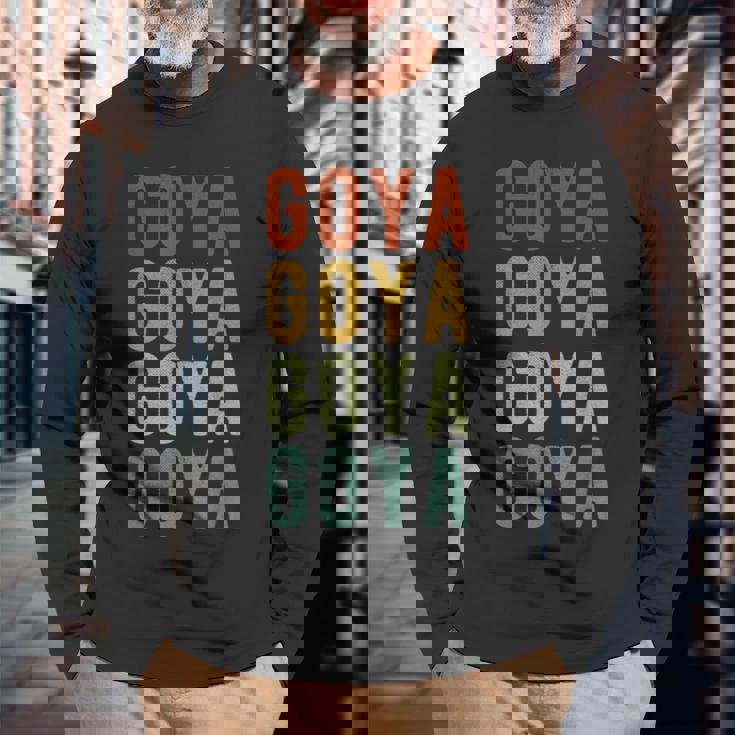 アルゼンチン・ゴーヤ市 レトロ 長袖Tシャツ 高齢者への贈り物