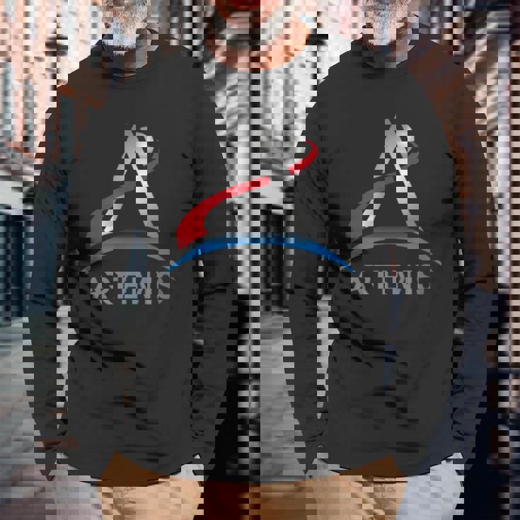 アルテミスのデザイン。 長袖Tシャツ 高齢者への贈り物