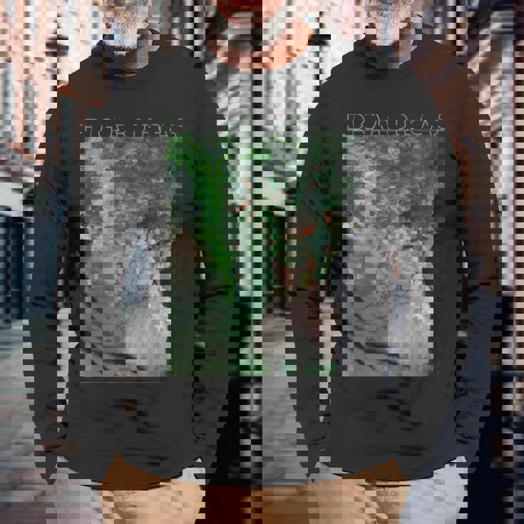 アーティストやバレリーナのための舞台裏エドガー・ドガ・ダンサーズ 長袖Tシャツ 高齢者への贈り物