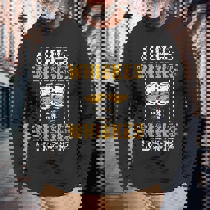 ウイスキー アイリッシュウイスキー バーボン 長袖Tシャツ 高齢者への贈り物