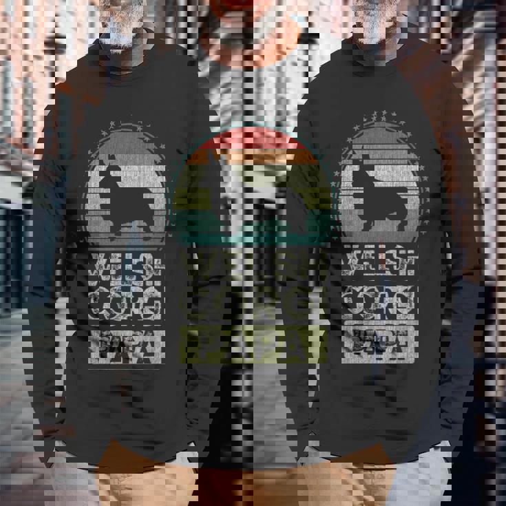 ウェルシュ・コーギー 父の日 長袖Tシャツ 高齢者への贈り物