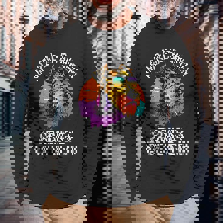 エアデールテリア なぜなら人々はメー エアデールテリア 長袖Tシャツ 高齢者への贈り物