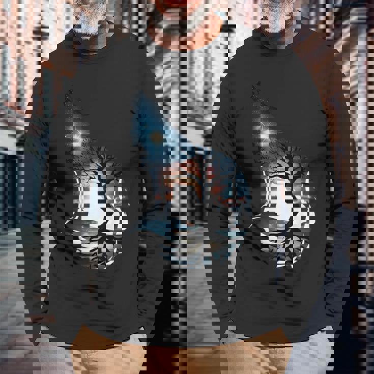 オオカミ 動物 顔 アート グラフィック 野生動物 カラフル 狼の恋人 長袖Tシャツ 高齢者への贈り物