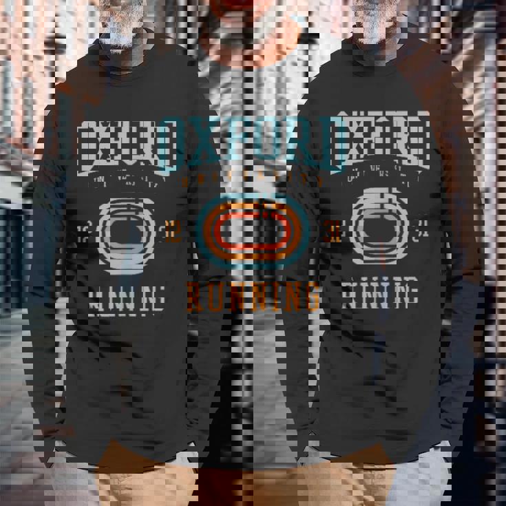 オックスフォード大学ランニング大学アカデミックスポーツpafi862。 長袖Tシャツ 高齢者への贈り物