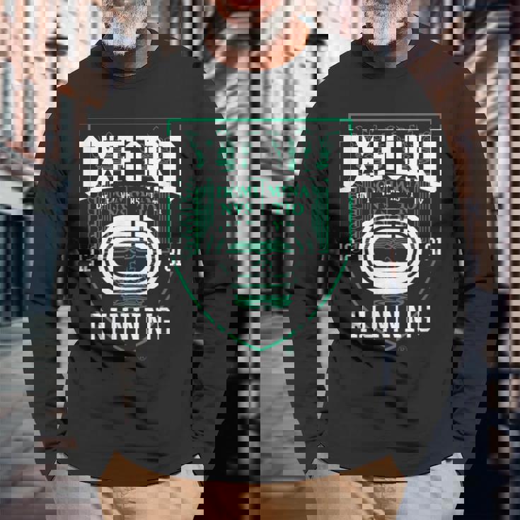 オックスフォード大学ランニング大学アカデミックスポーツpafi880。 長袖Tシャツ 高齢者への贈り物