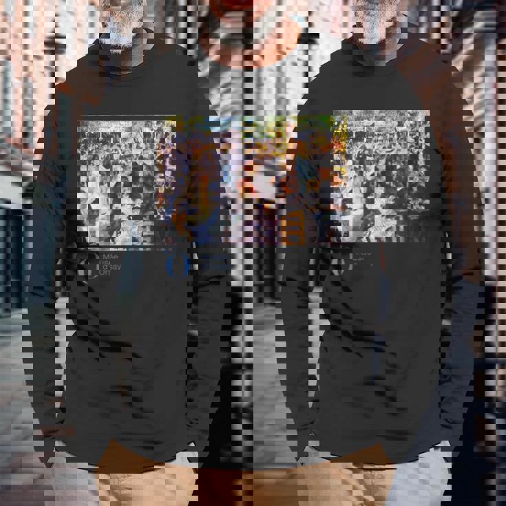 オルセー美術館パリ・ダンス・アット・ル・ムーラン・ド・ラ・ガレット・ルノワール 長袖Tシャツ 高齢者への贈り物