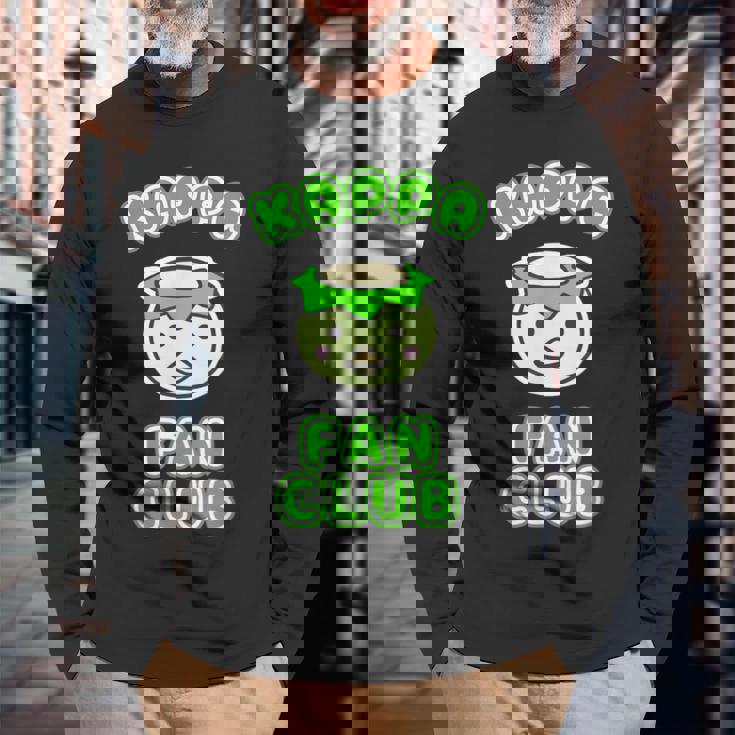 カッパ ファンクラブ かっぱくん 河童【ゆるフレンズ】ゆるかわいい キャラクター 面白い 長袖Tシャツ 高齢者への贈り物