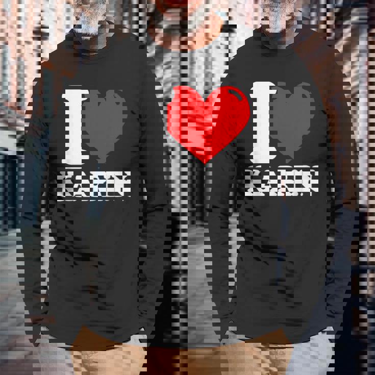 カリンちゃん大好き 長袖Tシャツ 高齢者への贈り物