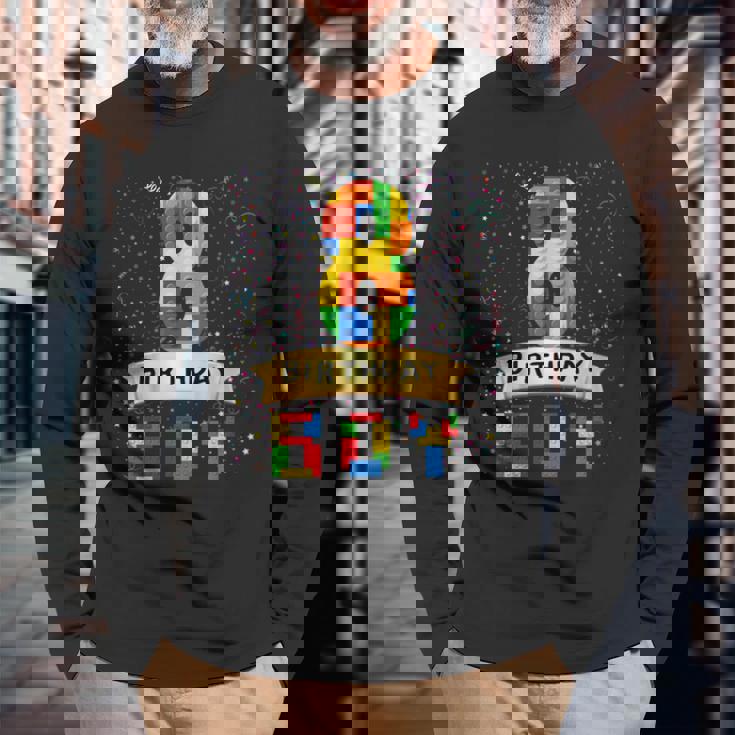 キッズ 8歳の誕生日 男の子 8歳 積み木 8歳の誕生日 男の子 長袖Tシャツ 高齢者への贈り物