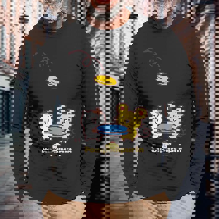 キッズ ポムポムプリン マフィン＆スコーン 長袖Tシャツ 高齢者への贈り物